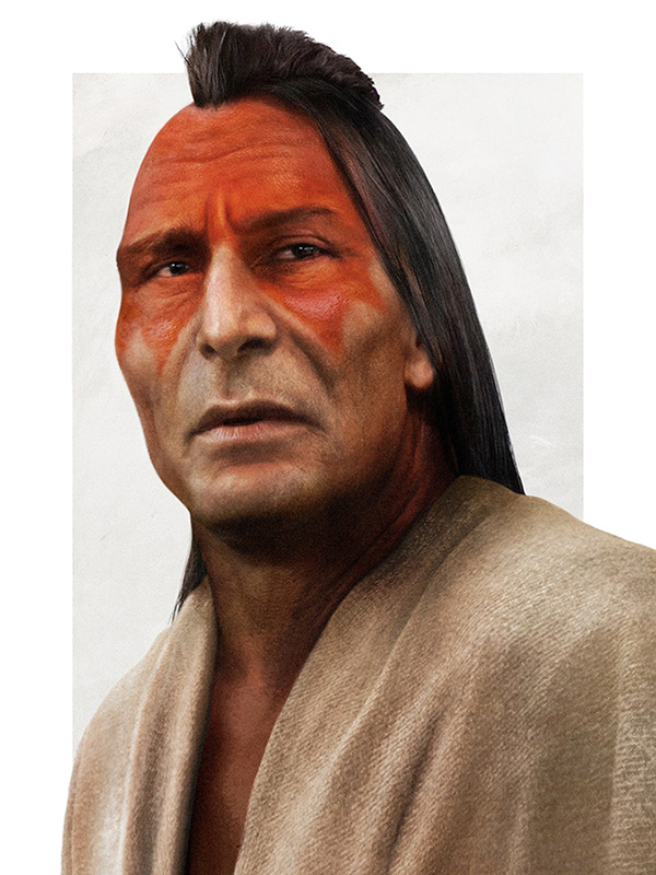 Chief Powhatan Realistic Disney Characters Art [Source: JIRKA VINSE JONATAN VÄÄTÄINEN] 