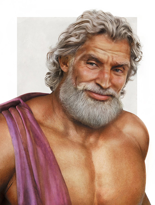 Zeus Realistic Disney Characters Art [Source: JIRKA VINSE JONATAN VÄÄTÄINEN] 